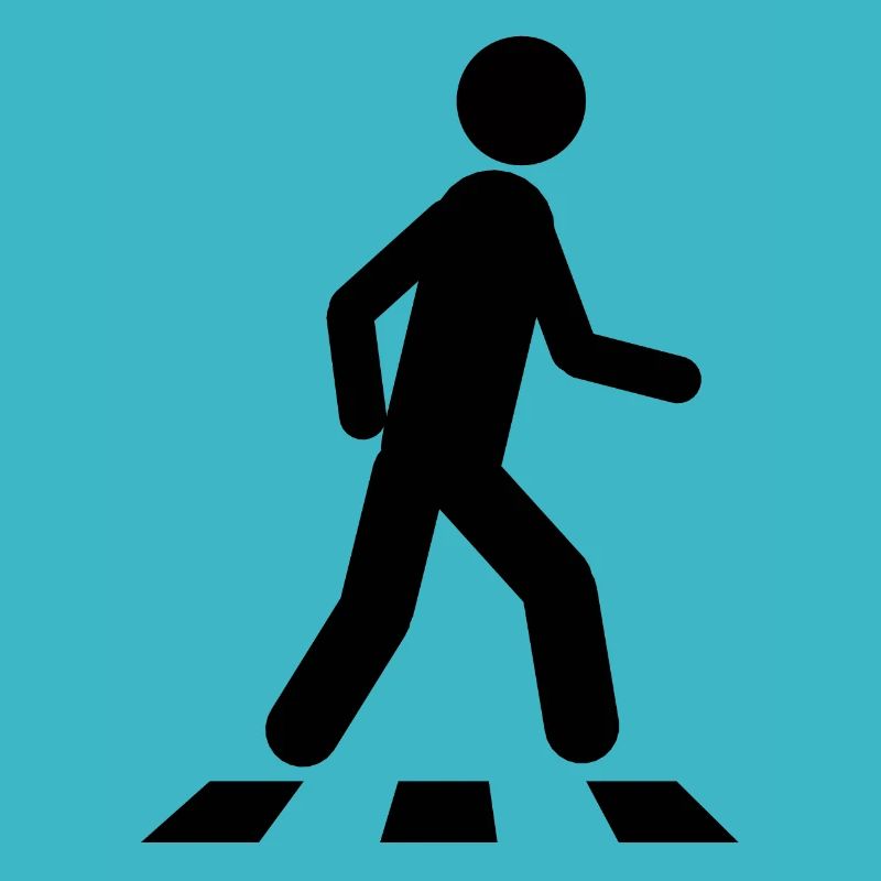pieton marcheur marcher icone