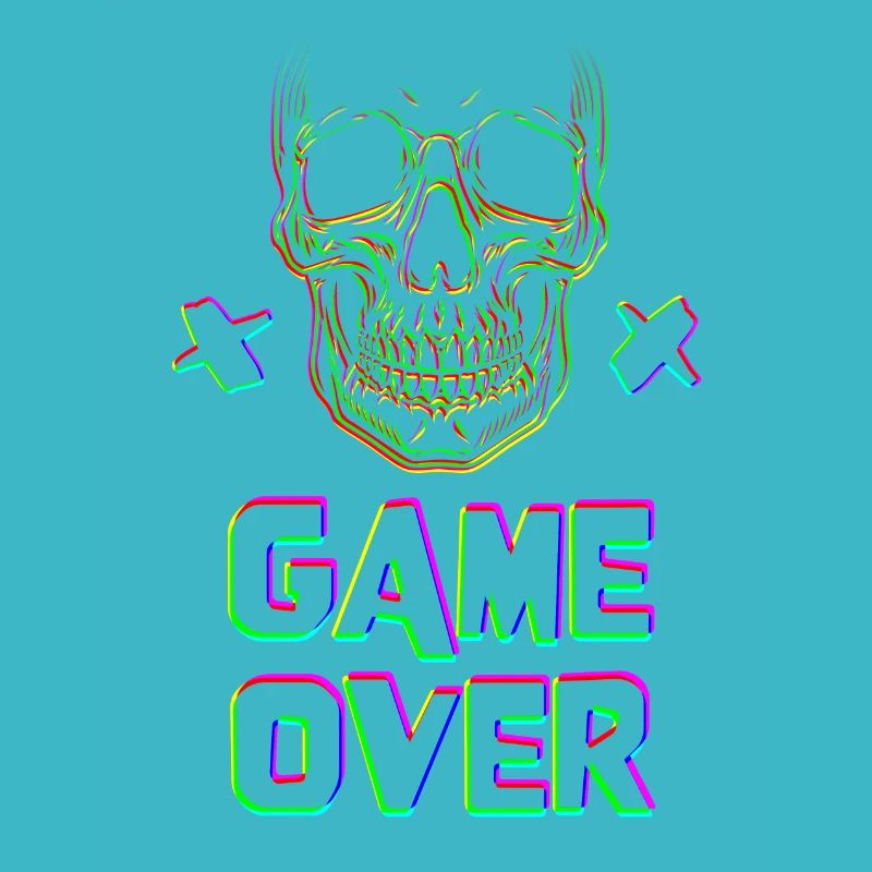 Game Over Skull