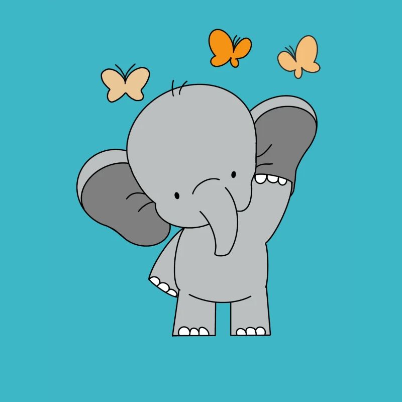 Bébé éléphant 🧡🧡🧡🧡