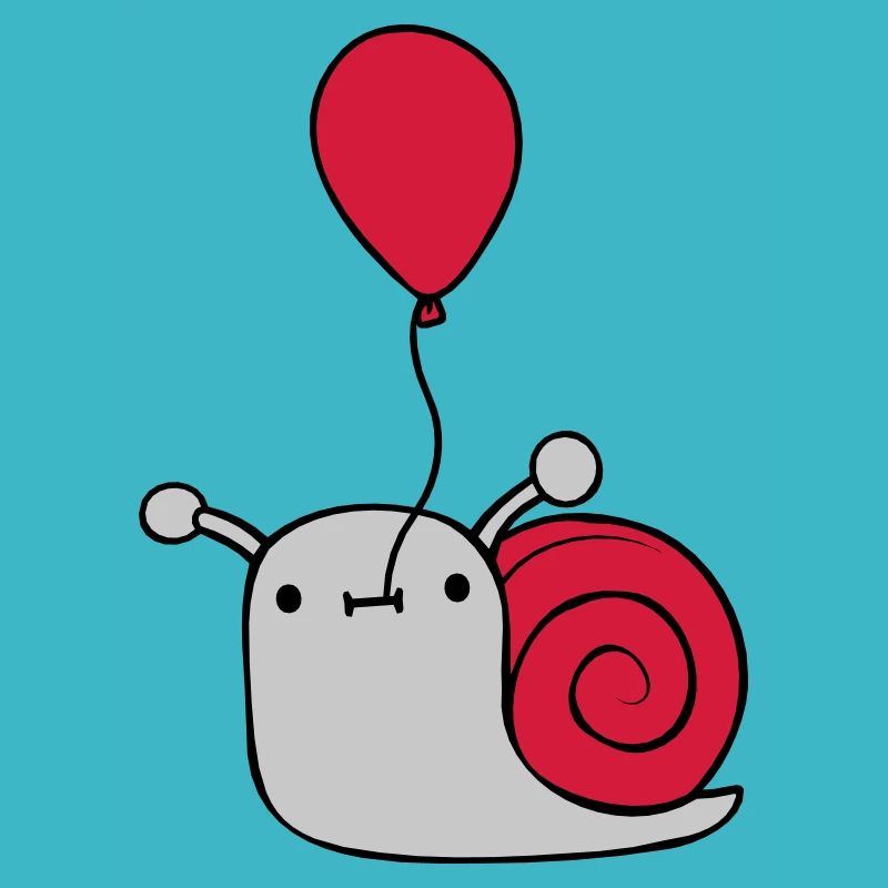 Cute balloon snail