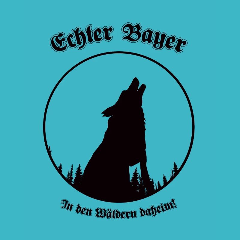 Wolf im Wald - Echter Bayer in den Wäldern daheim