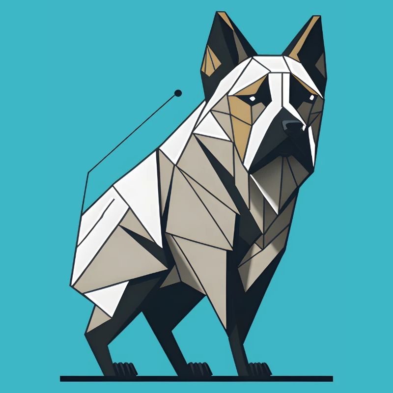 Bouledogue géométrique