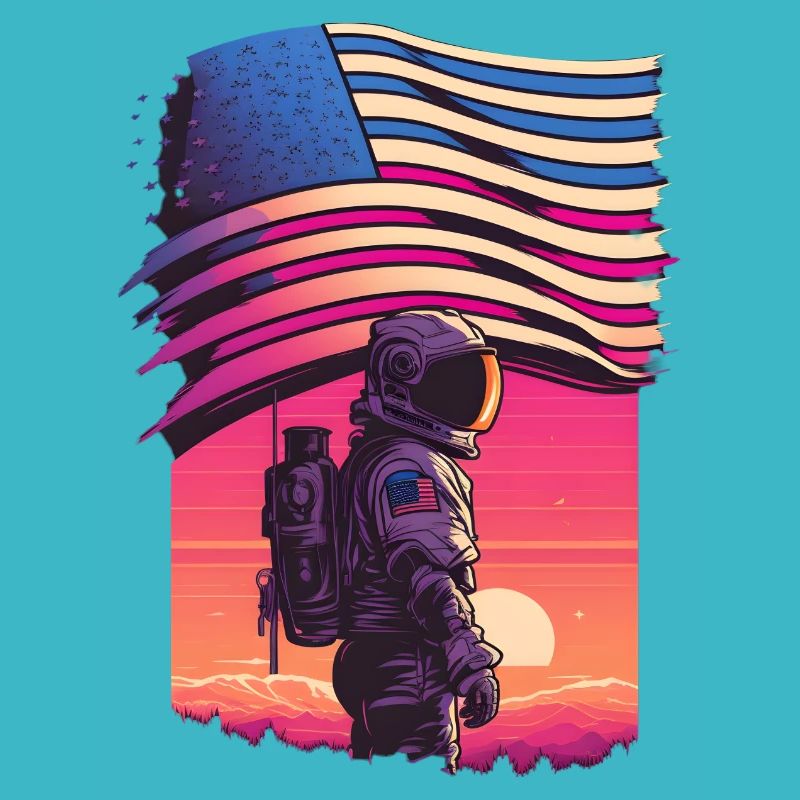 American synthwave Astronaut