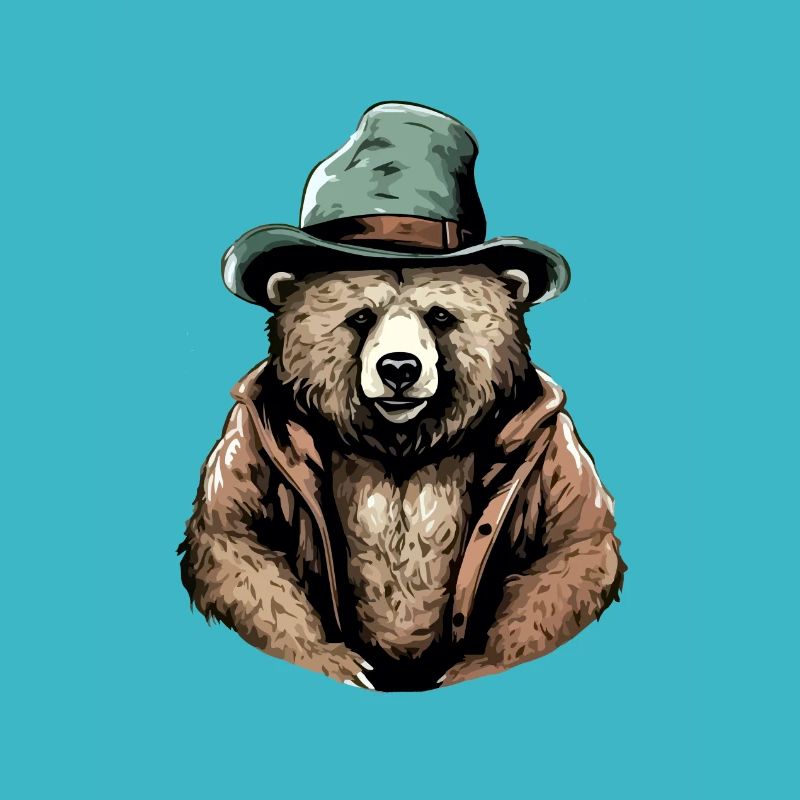Kaji, der Bär mit dem Hut