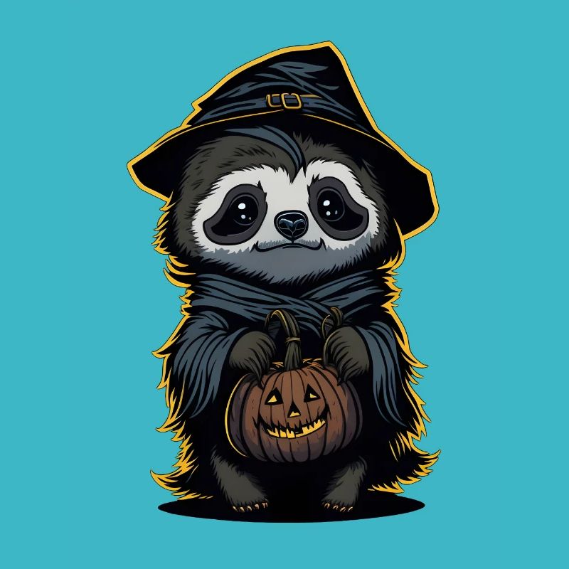 Halloween Sloth - Sorcière paresseuse
