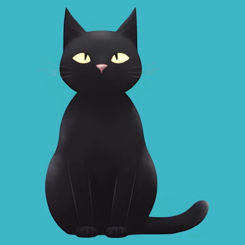 mignon chat noir