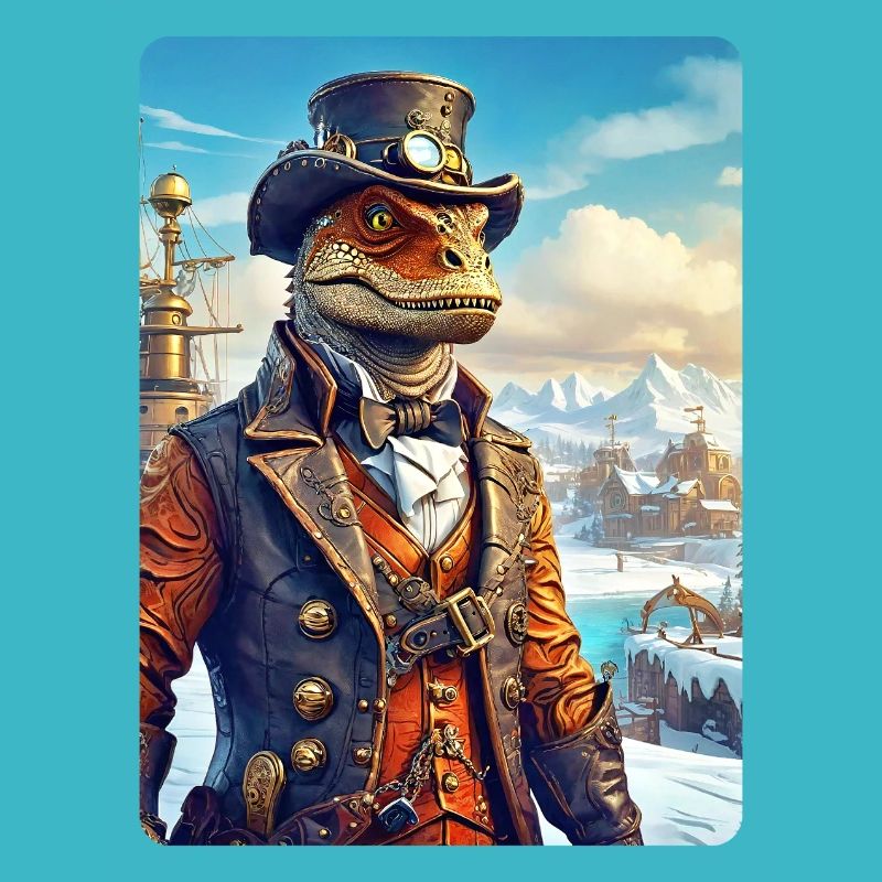 Steampunk Winterlandschaft Dino 1.11