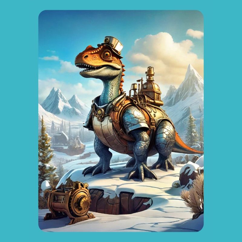Steampunk Winterlandschaft Dino 1.1