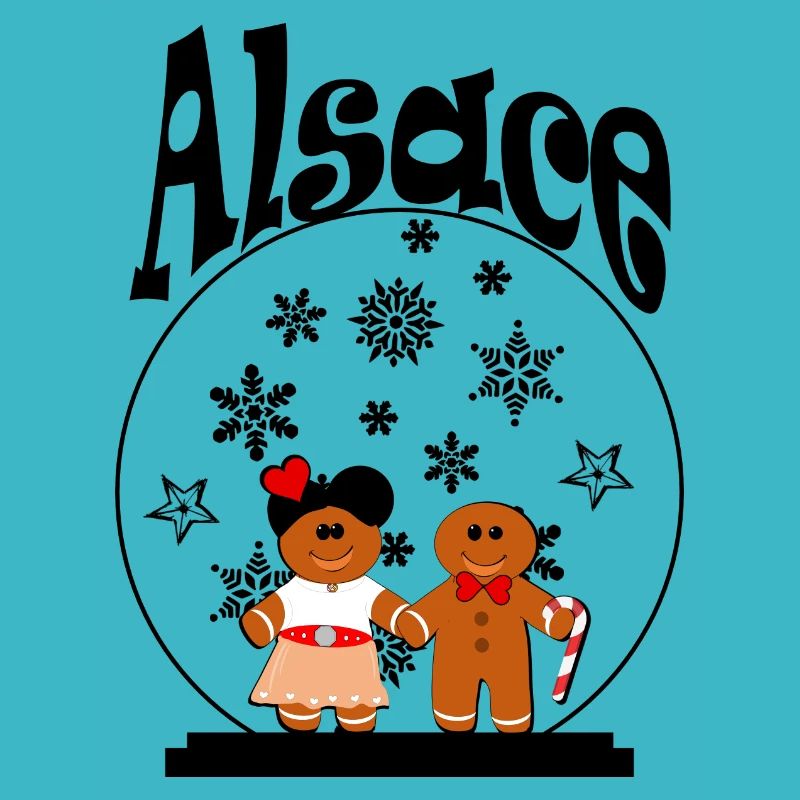 T-Shirt-Accessoire: Elsässer Weihnachtskugel