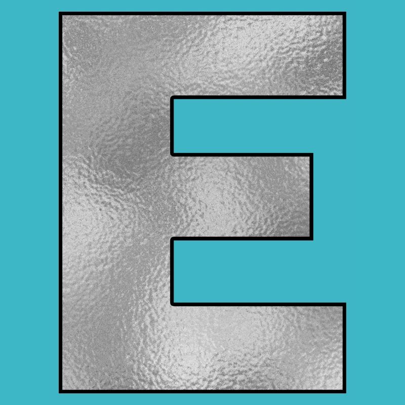 Buchstabe E Silber