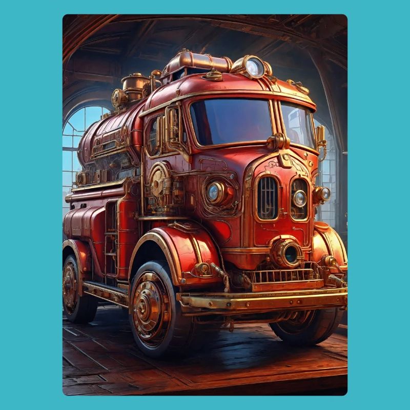 Camion de pompiers steampunk 1.9