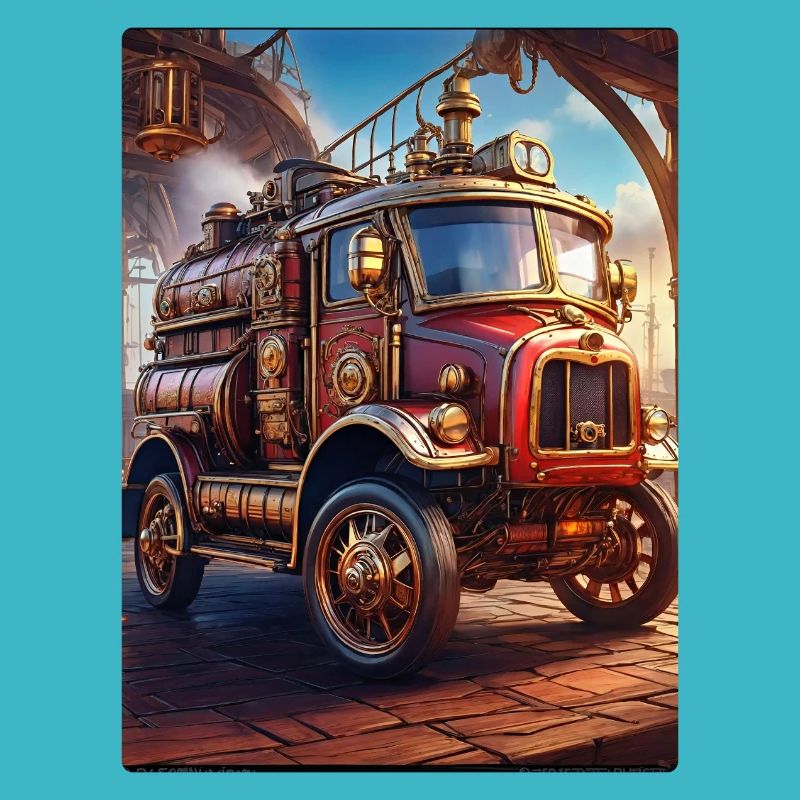 Camion de pompiers steampunk 1.5