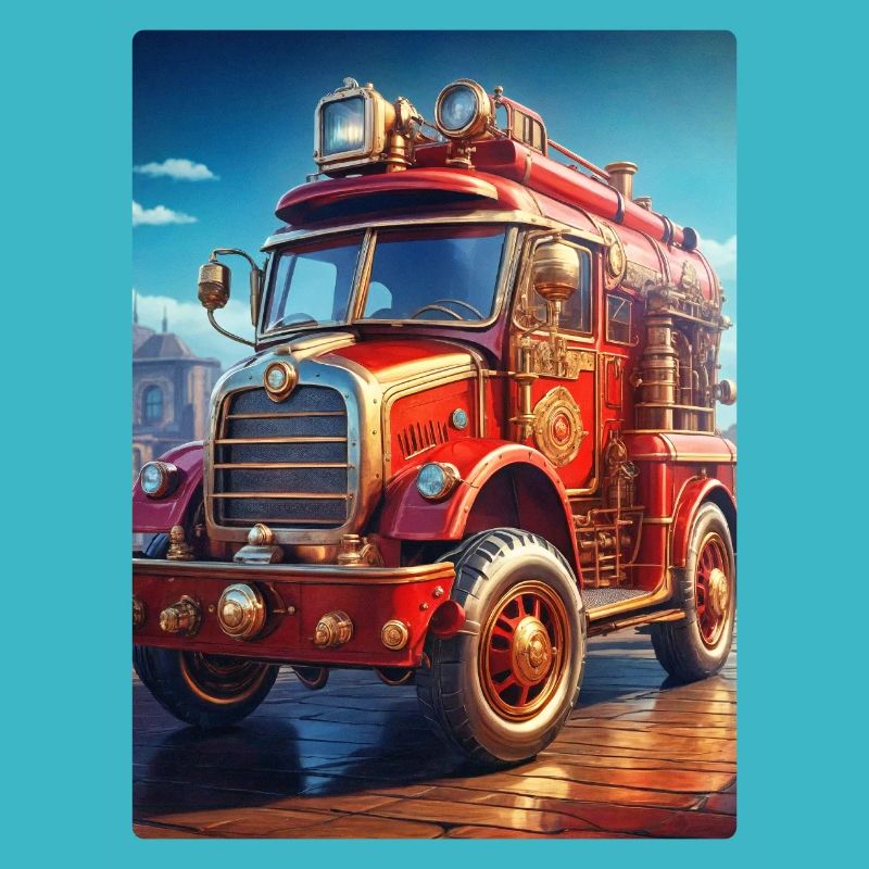 Camion de pompiers steampunk 1.2