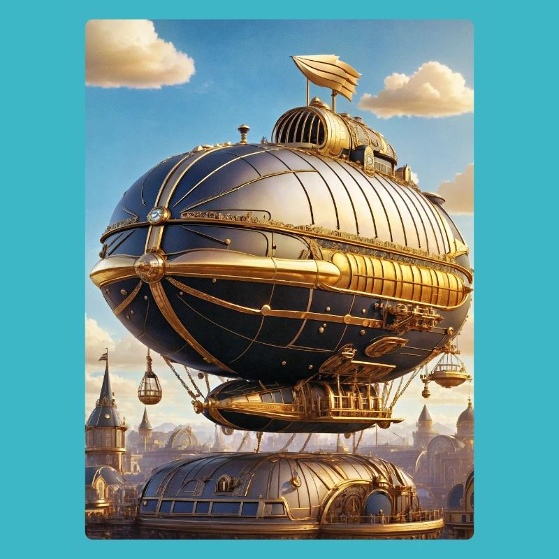 Dirigeable Steampunk 1.11