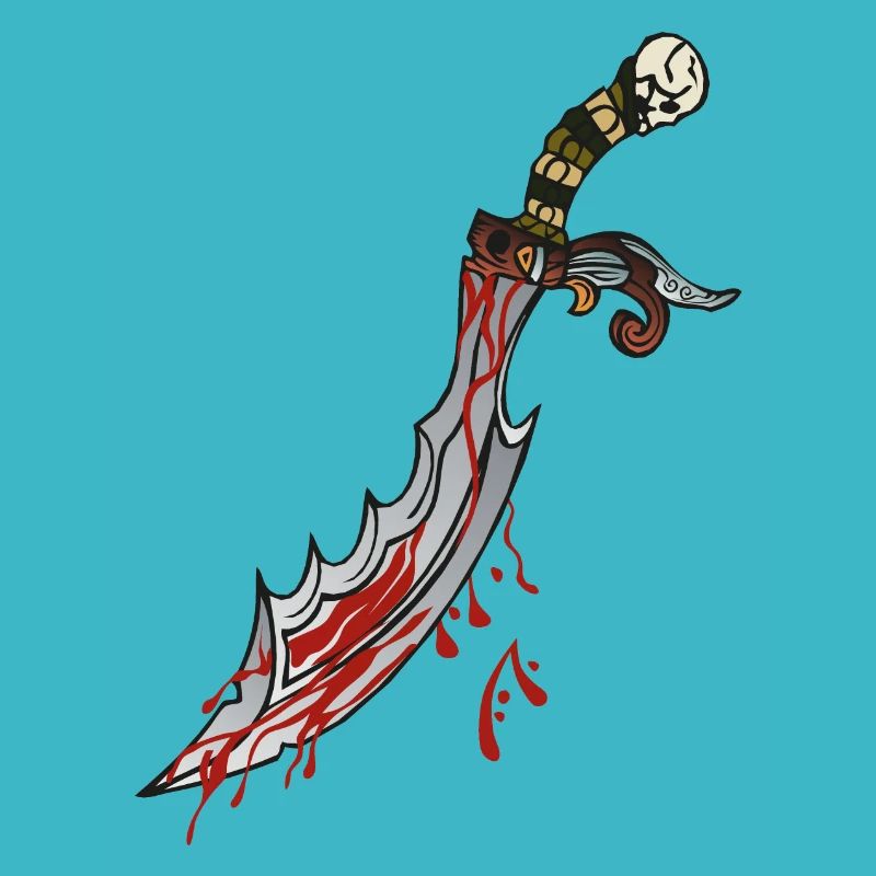 Dolchmesser Dolch Blut Desisn 904 W