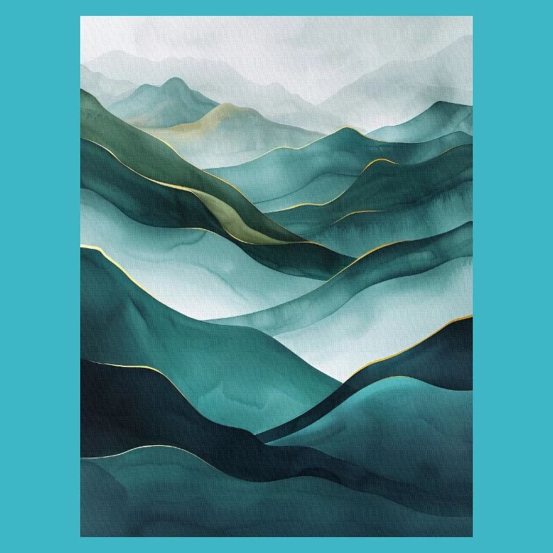 Poster Geo Nature Paint 5