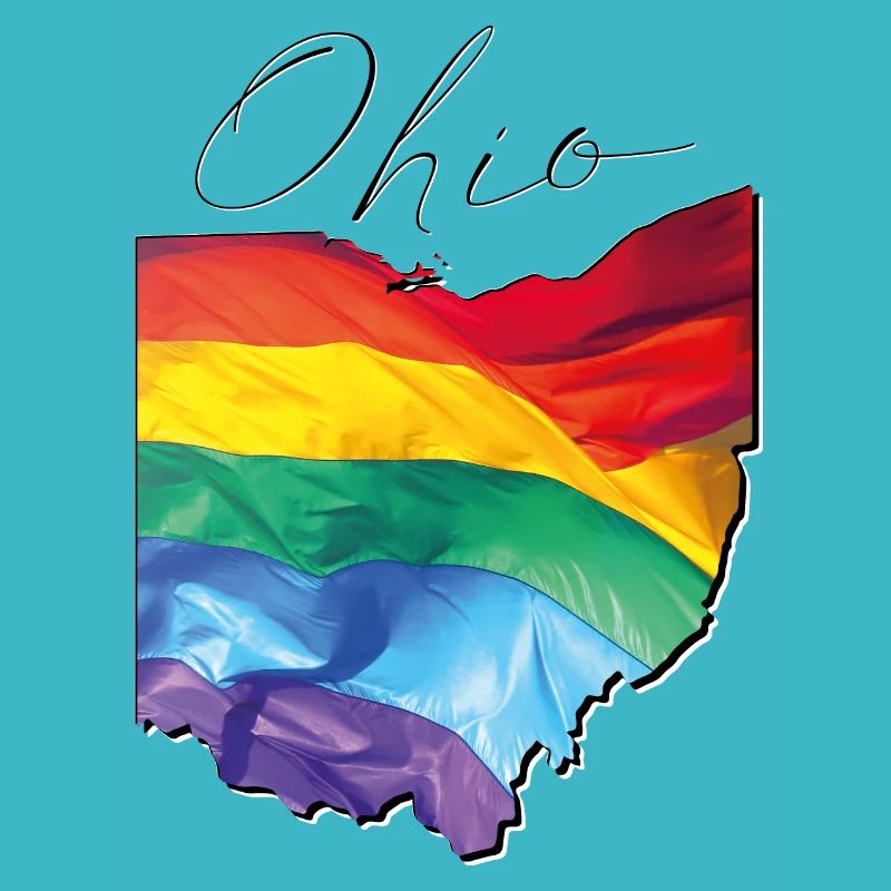 Ohio (USA) | echte Flagge | LGBTQIA+ Script