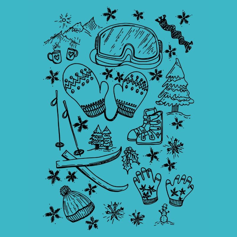 Winter, skiing and hut magic