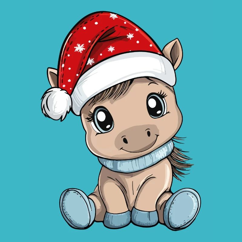 Cheval Noël Mignon Mignon Noël Noël