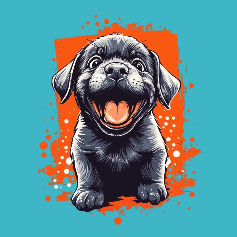 Labrador Welpe lustiger Hund Hunde