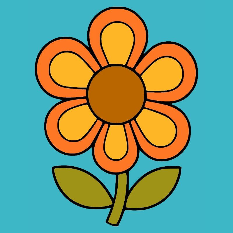 70s flower pattern retro flowerpower