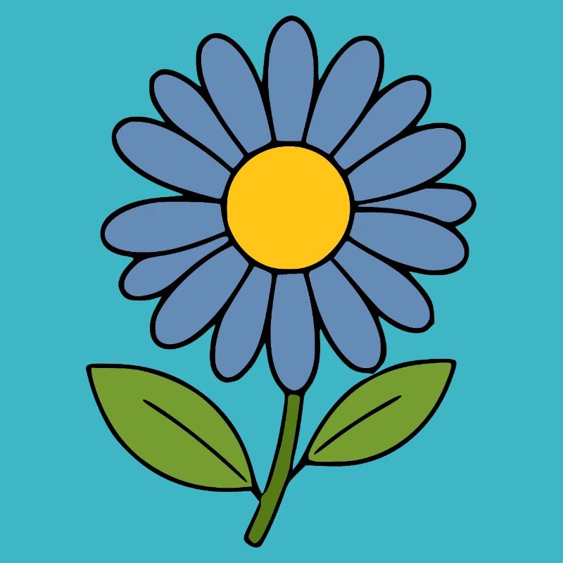 blaue Blume Blumen Geschenk Geburtstag