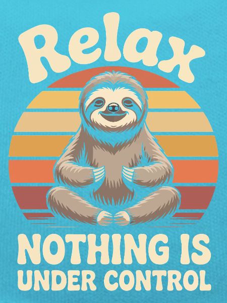 Relax Sloth Zen Sunset