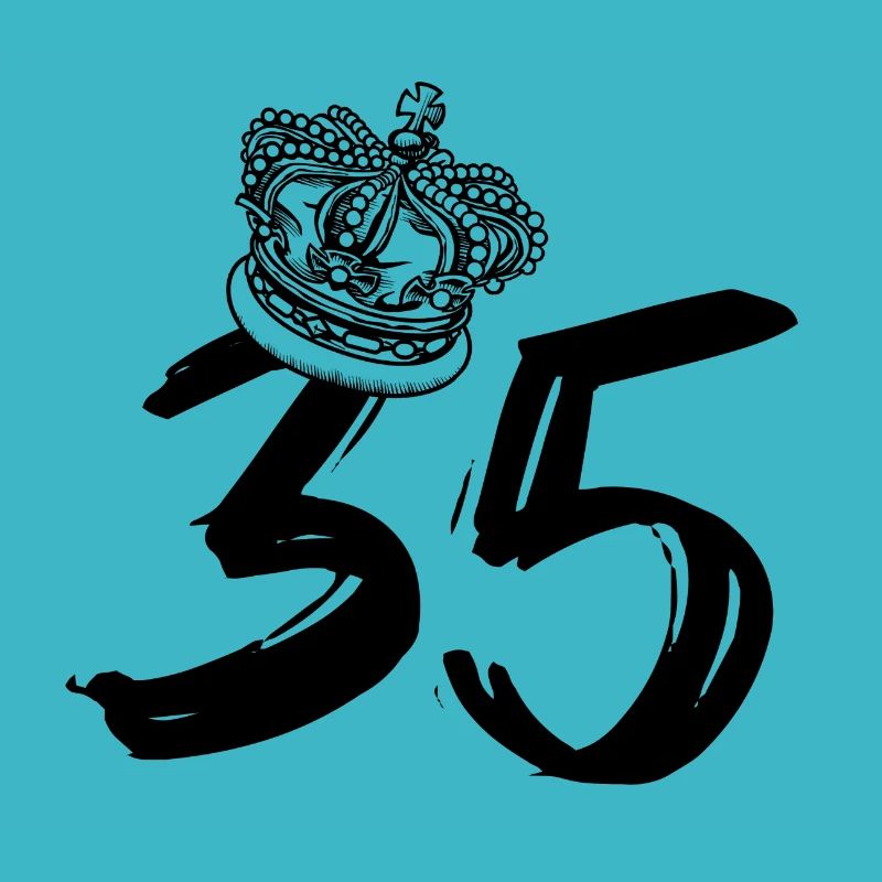 35 years with a crown - gift