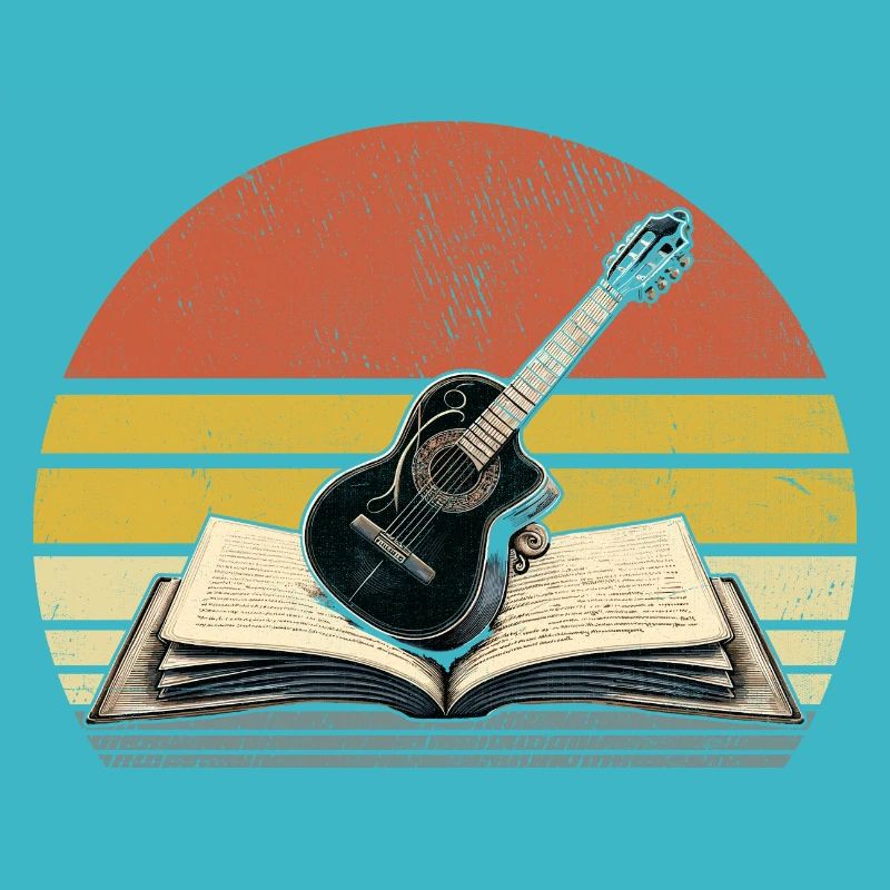 Retro Music Teacher Class Musician Teaching