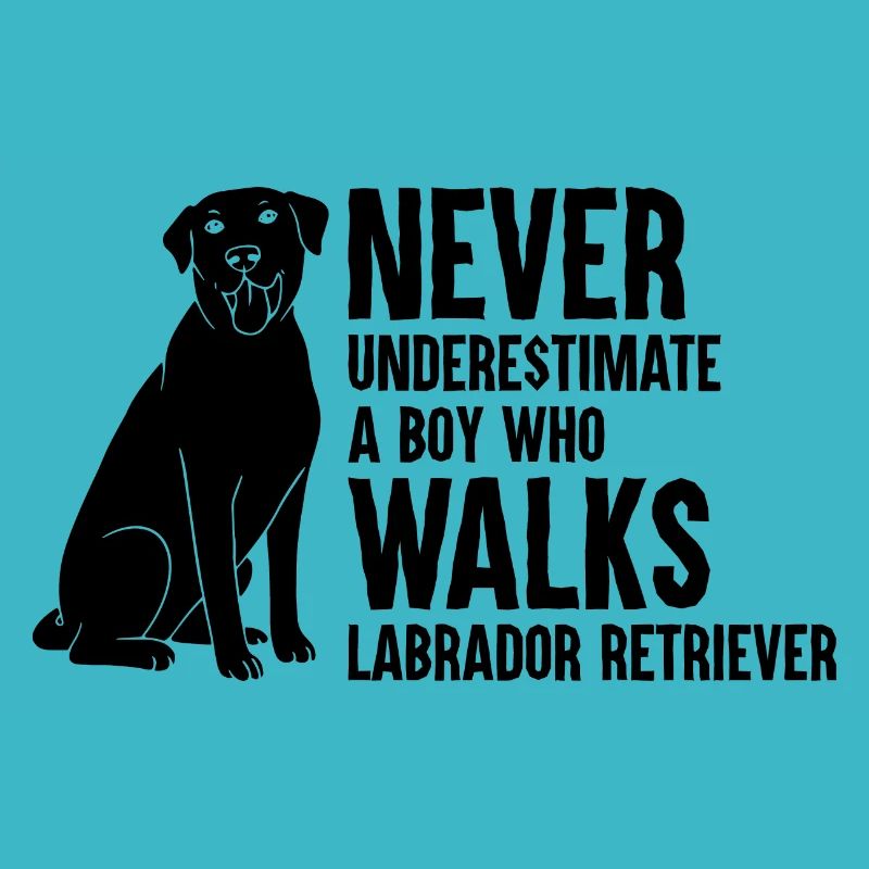 Never Underestimate A Boy Who Walks Labrador Retri