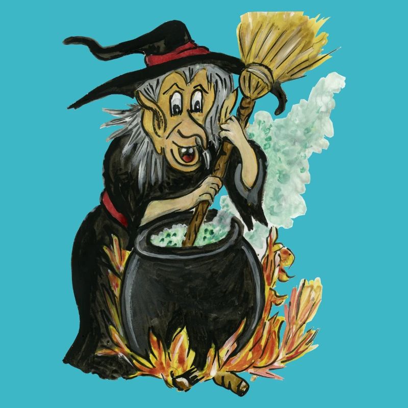 sorcière au chaudron - cauldron witch
