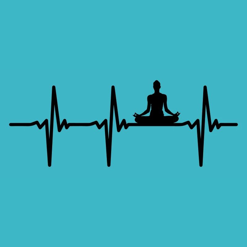 Herzschlag Yoga Vector