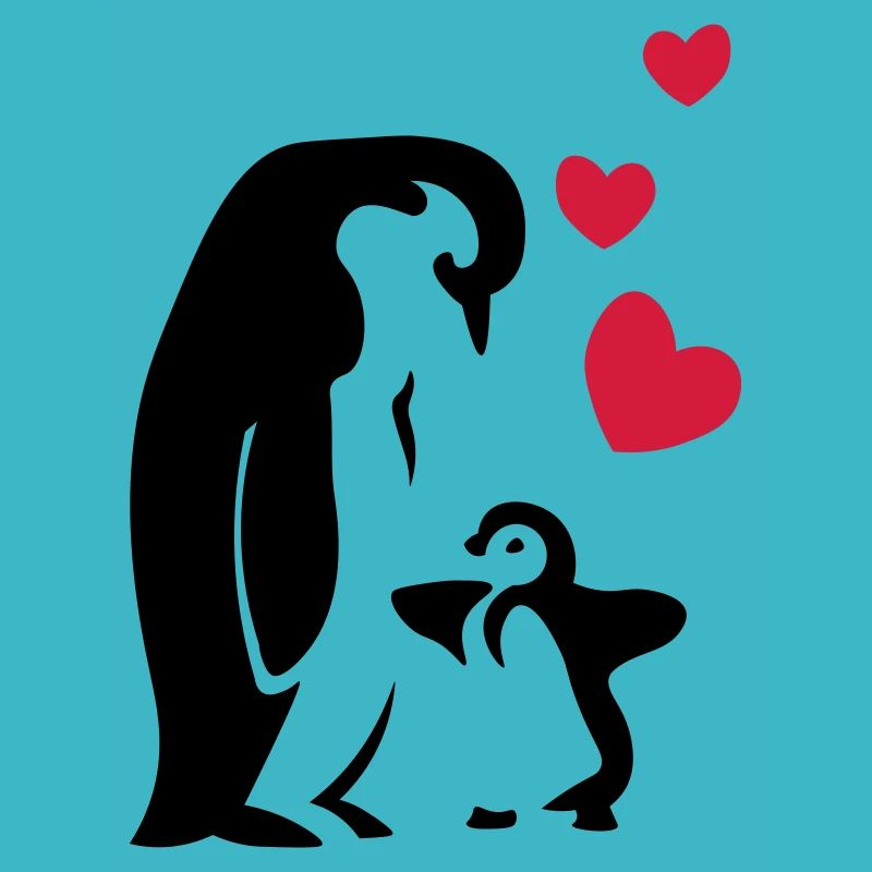 Penguin dad / mom - baby
