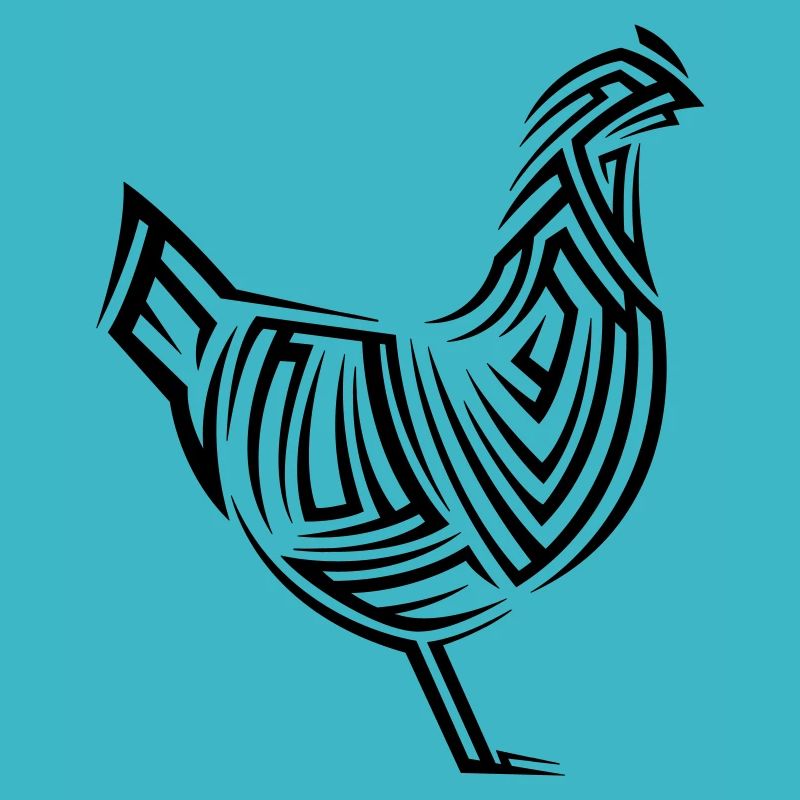 Tatouage tribal de poulet