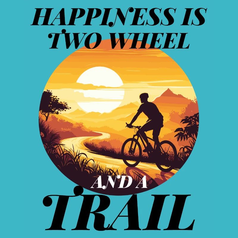 À la poursuite du bonheur sur un vélo de trail à deux roues