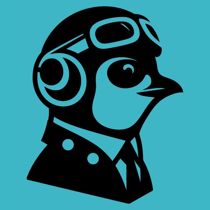 Pinguin Pilot Flugzeug fliegen Flugschein