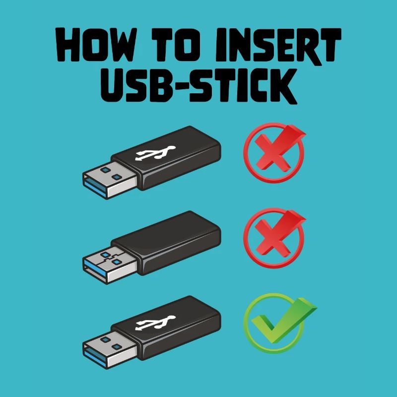 How To Insert USB Stick Funny Programmer Meme