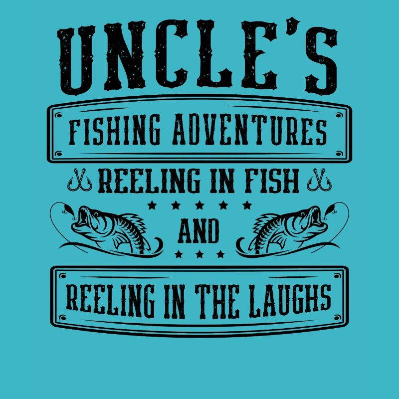 Pêche Oncle Pêcheur Oncles Drôle Poisson Parfait