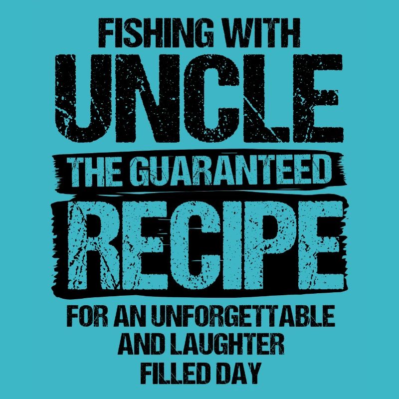 Pêche Oncle Pêcheur Oncles Drôle Poisson Parfait