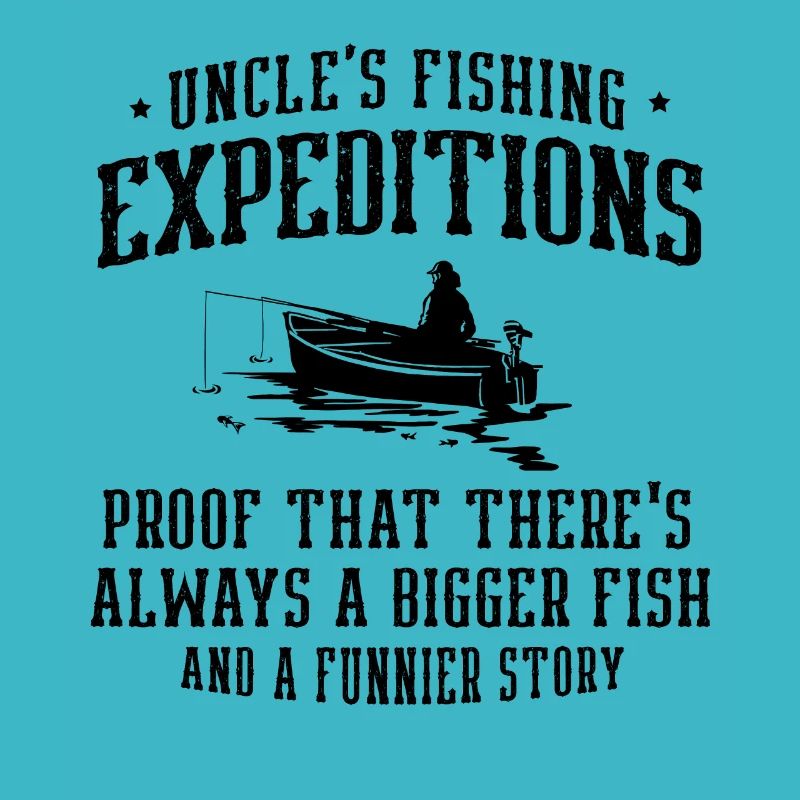 Pêche Oncle Pêcheur Oncles Drôle Poisson Parfait