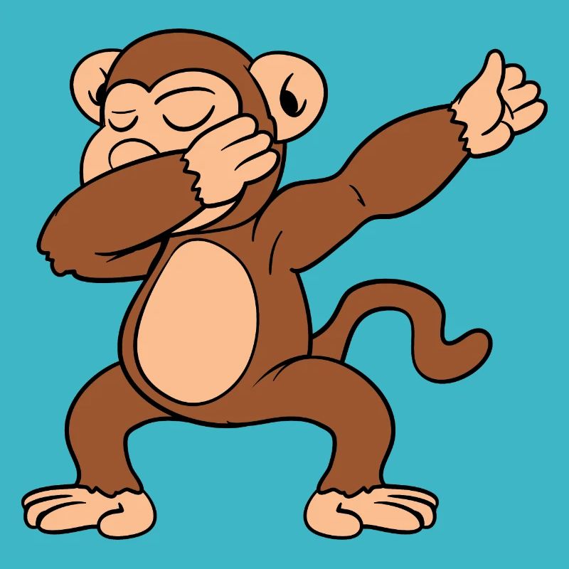 Dabbing Dab Tanzen Affe