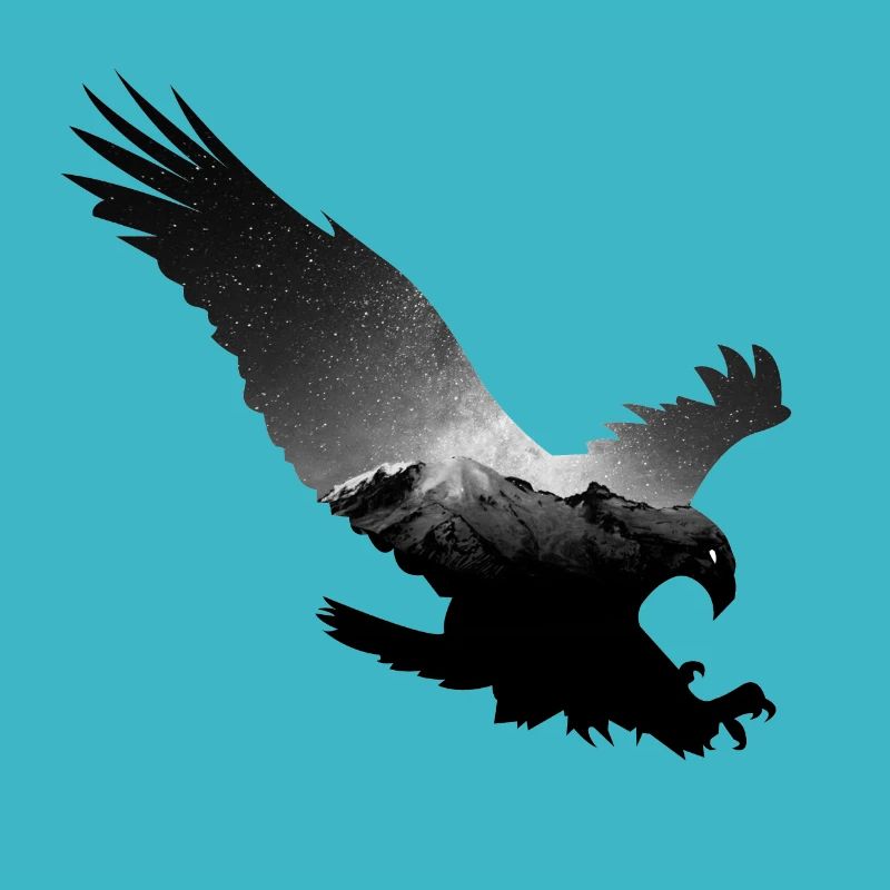 Eagle on the mountain