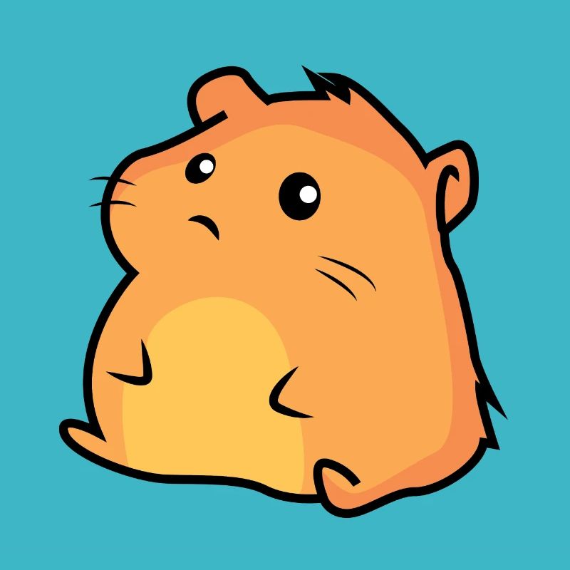 Petit hamster potelé