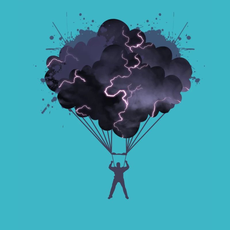 Fallschirm Gewitter skydive skydiving blitz