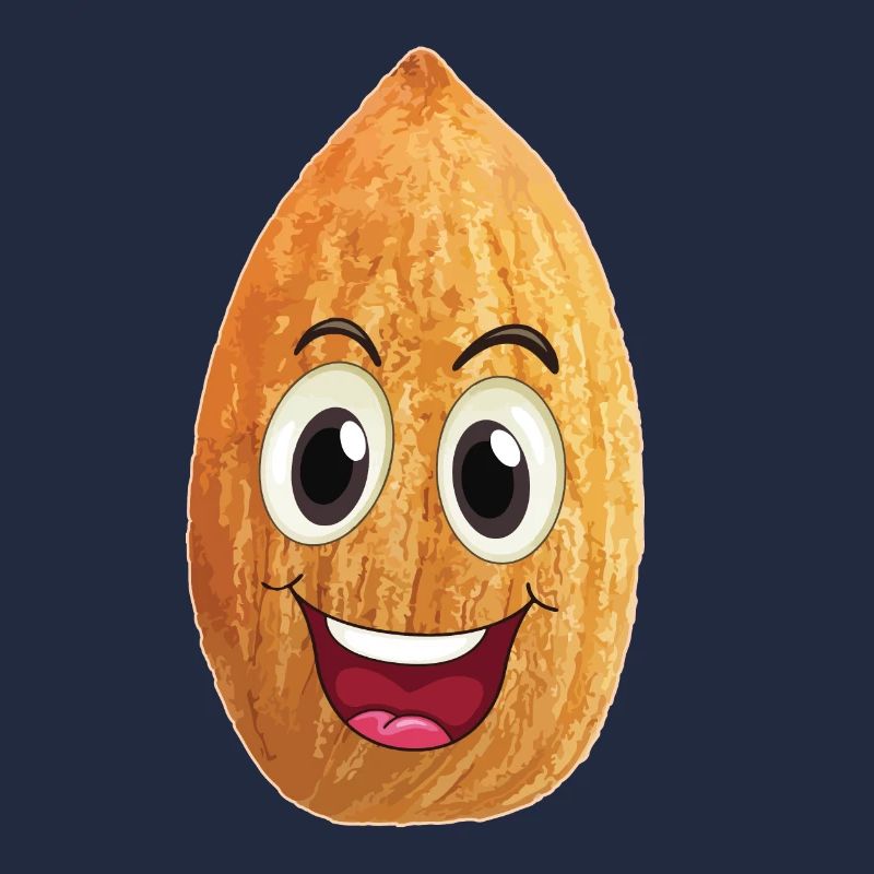 Smiling almond nut
