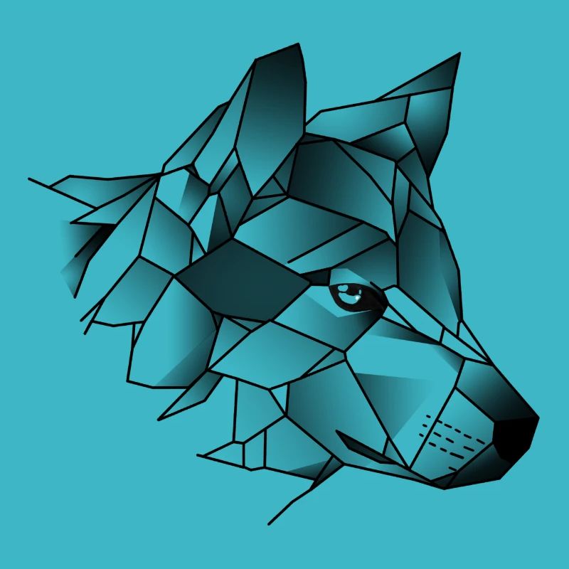 gradient wolf