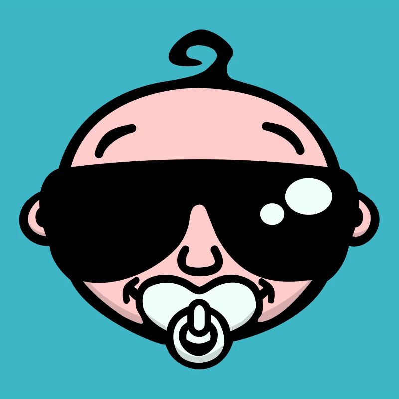 Cool bébé avec lunettes de soleil (couleur)