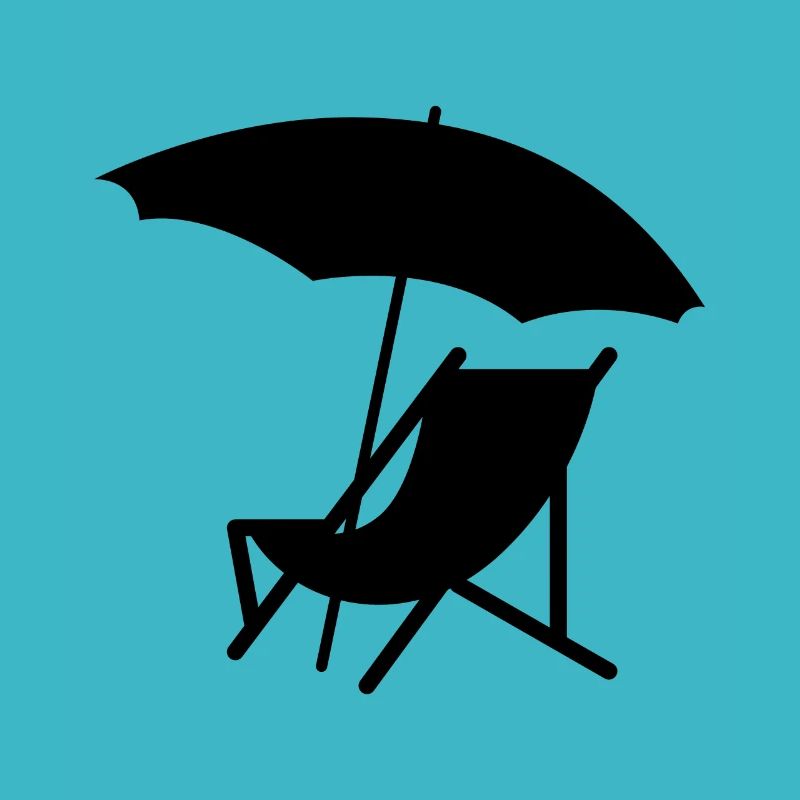 Chaise avec parasol
