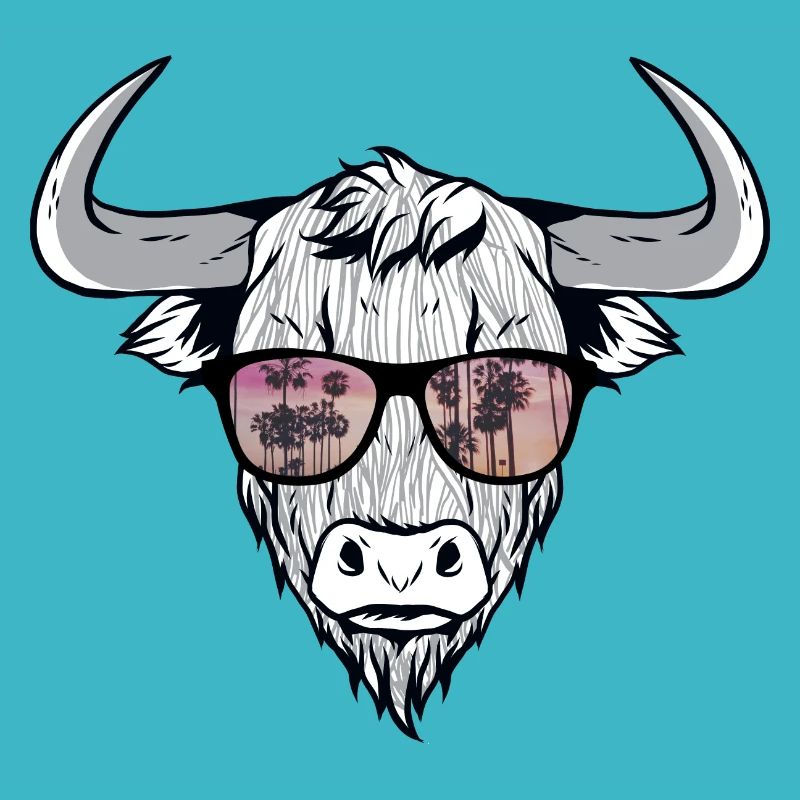 Cooler Bison Stier mit Zottelhaar