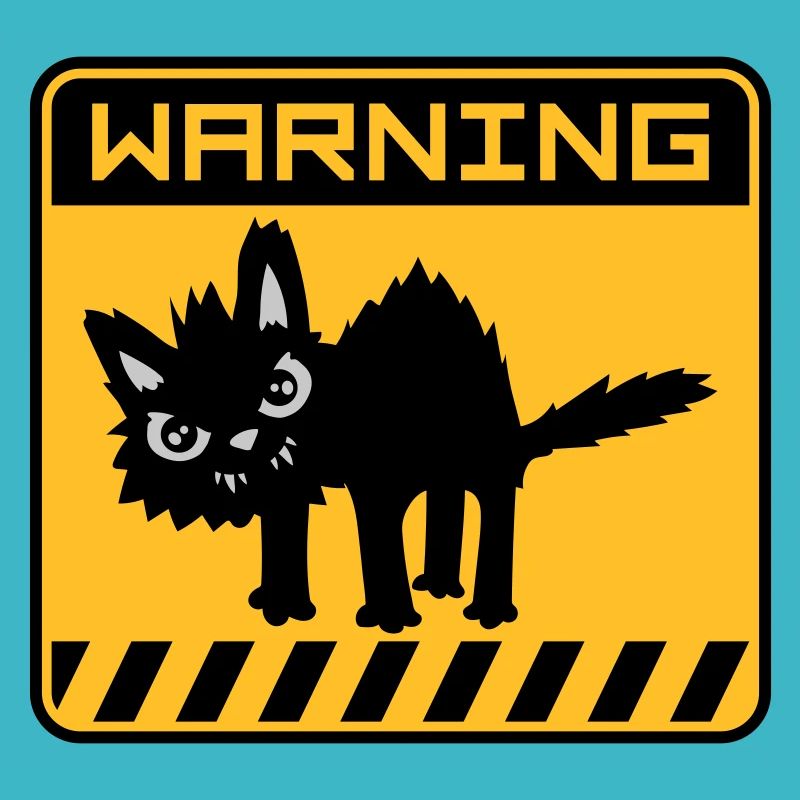 Avertissement chat dangereux